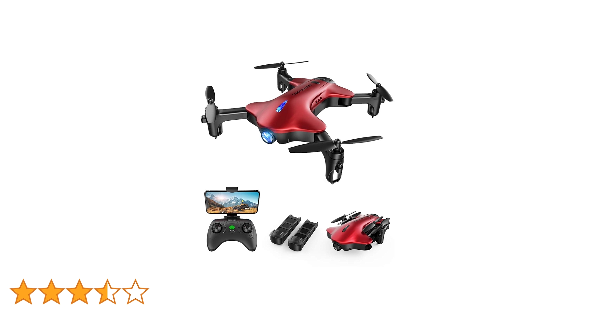 DBPOWER ドローン　新品未使用箱入り　ブラック×オレンジ　上空撮影 Amazon.co.jp: DBPOWER ドローン 1080Pカメラ付き 折りたたみ式